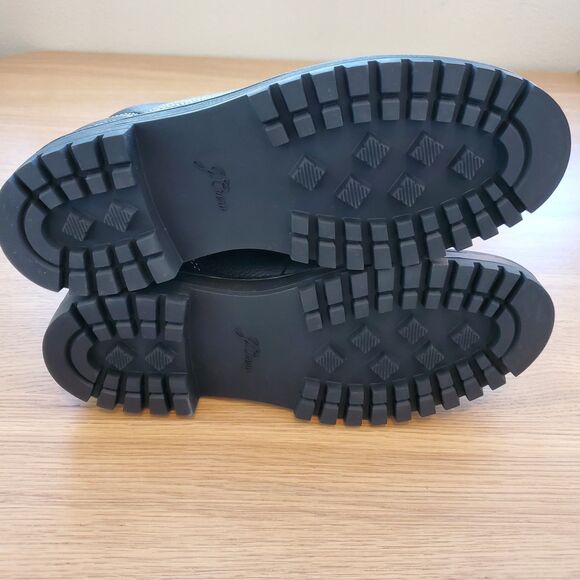 NEW J. Crew Black Leather Hiking Boots - Picture 11 of 13